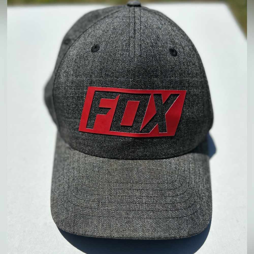 Fox Racing Flex Fit Red Logo Hat L/XL EUC